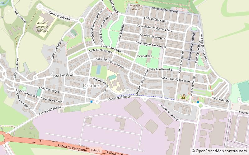 orcoyen pamplona location map