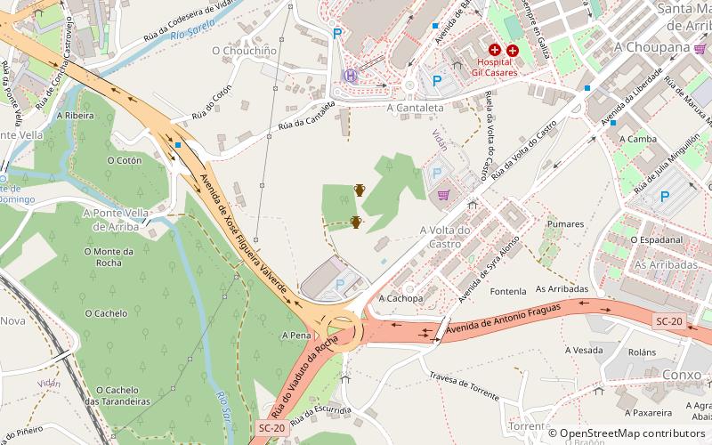 Castriño de Conxo location map