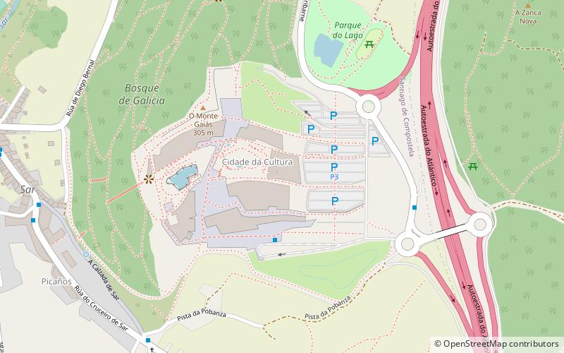 Ciudad de la Cultura de Galicia location map