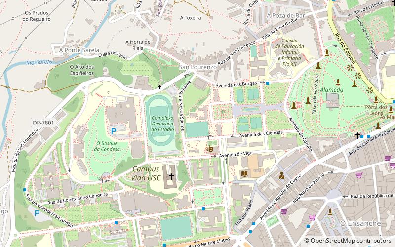 University of Santiago de Compostela location map