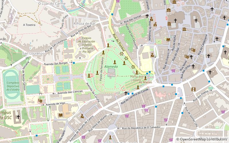 Alameda de Santiago de Compostela location map