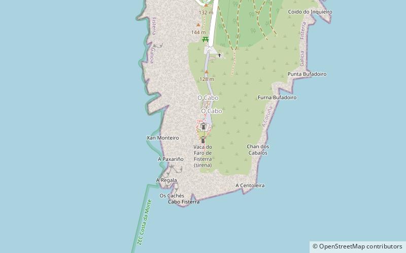 Faro de Finisterre location map