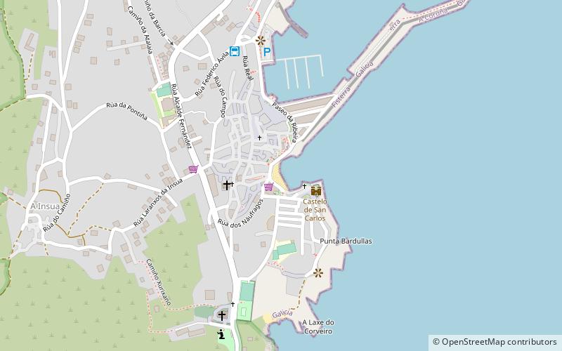 playa de riveira fisterra location map