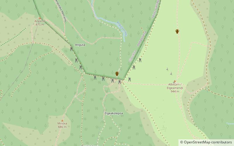 Dolmen Elgea I / Elgea I trikuharria location map