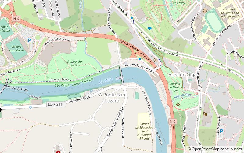 Puente romano de Lugo location map