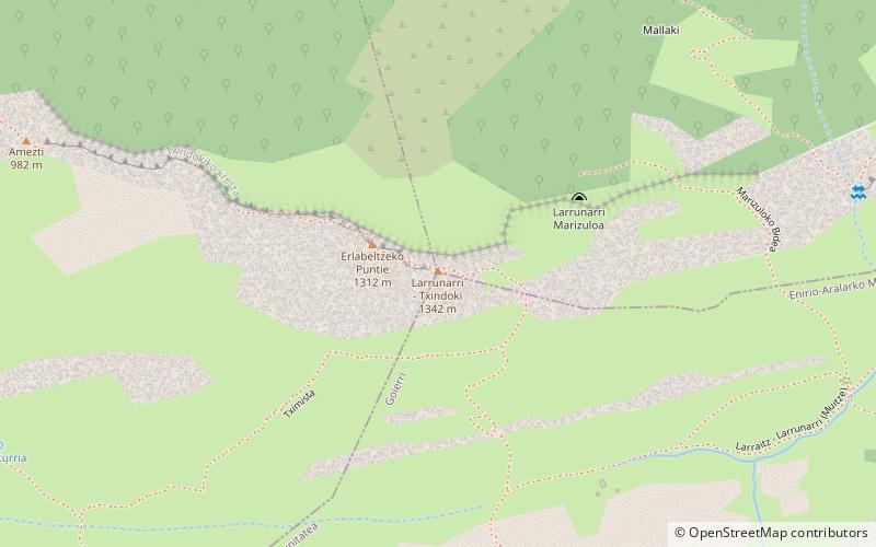 Txindoki location map