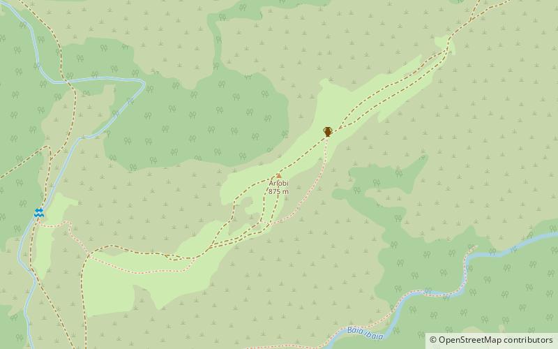 arlobi menhir parc naturel de gorbeia location map