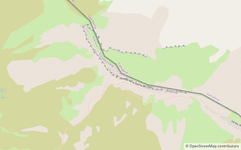 Sierra de Híjar location map