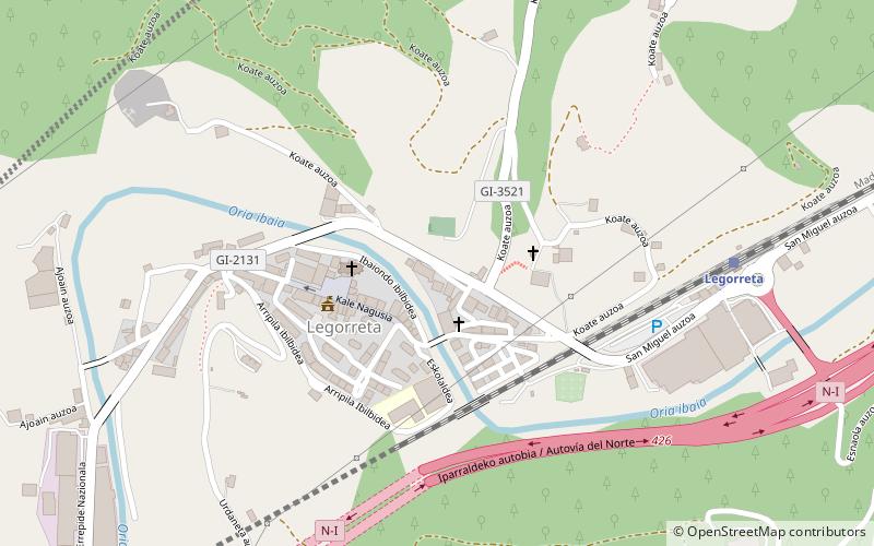 Legorreta location map
