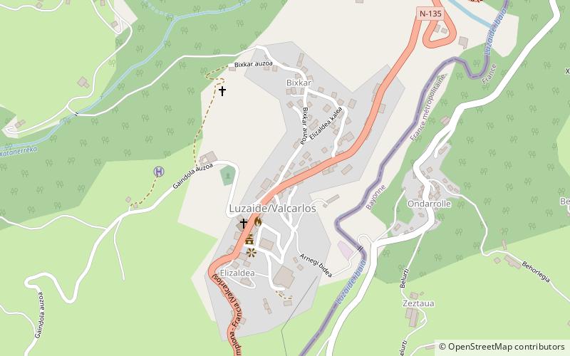 Luzaide location map
