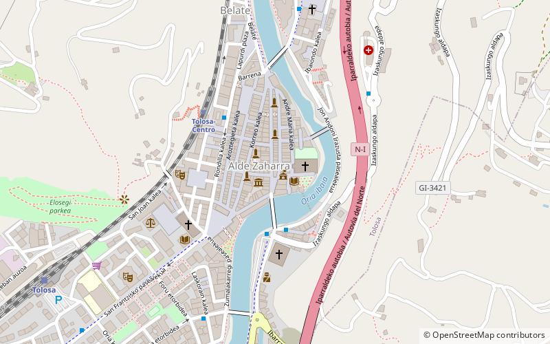Tolosako udaletxea location map