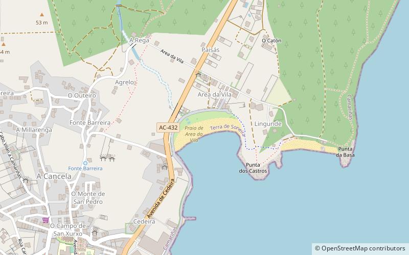 praia de area da vila camarinas location map