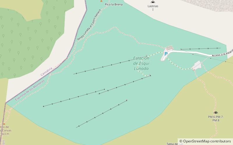 Estación de esquí de Lunada location map