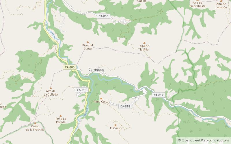 Los Tojos location map