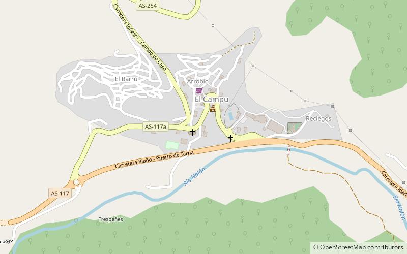 Caso location map