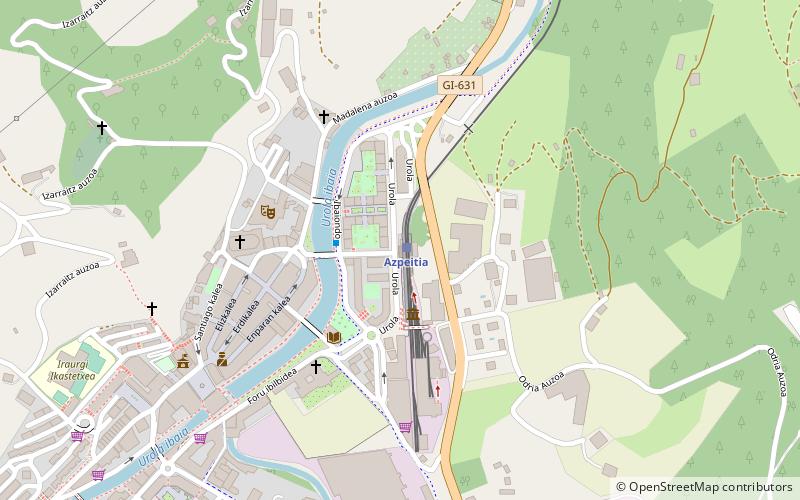 Baskisches Eisenbahnmuseum location map