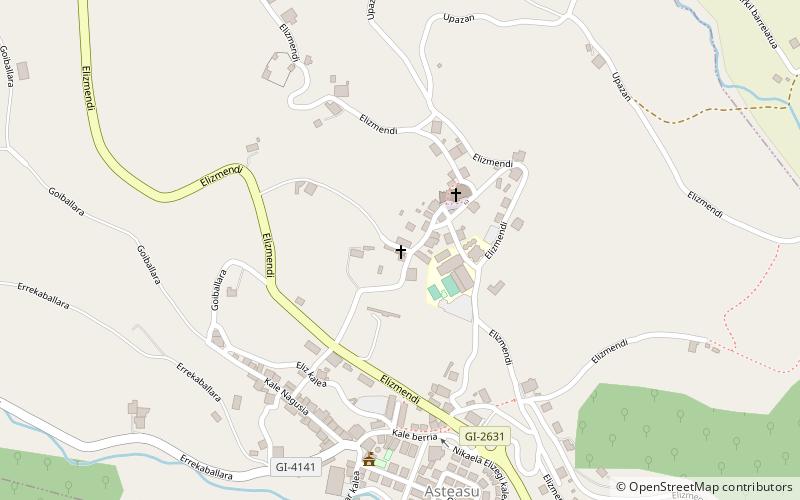 Santa Cruz ermita location map