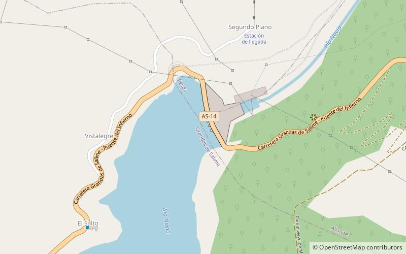 Salime Reservoir location map