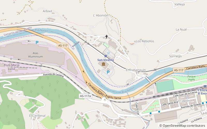 Mining Museum of Asturias location map