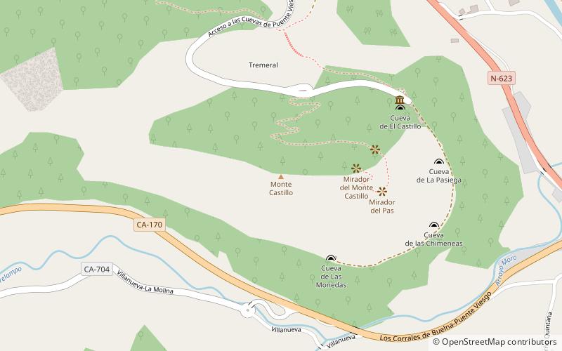 hohlen von monte castillo puente viesgo location map