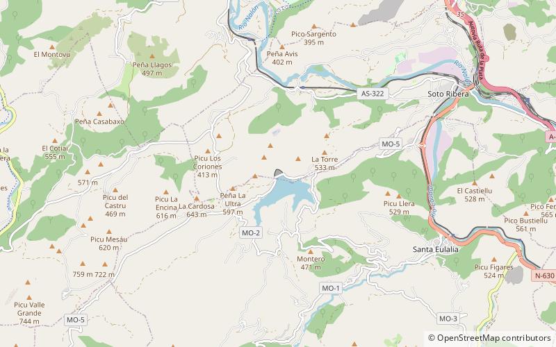 Embalse de Alfilorios location map