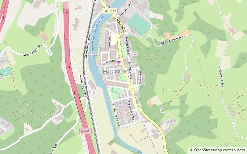 Martutene location map