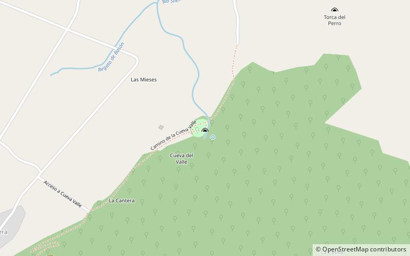 Cueva del Valle location map
