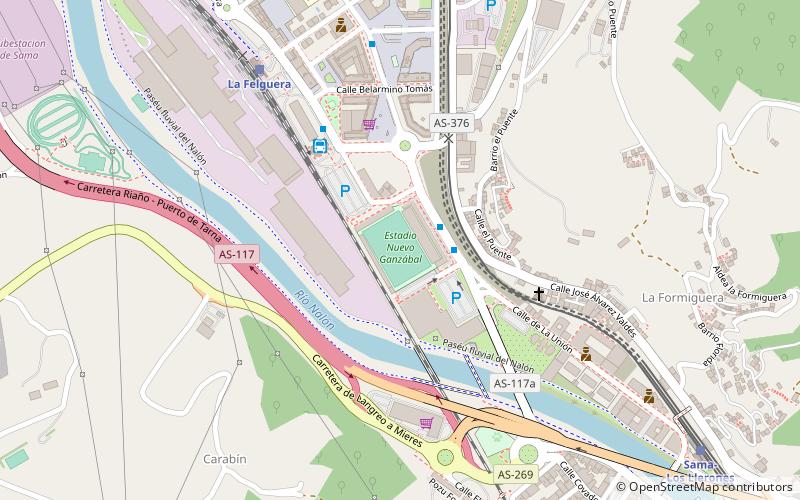 Stade Ganzábal location map