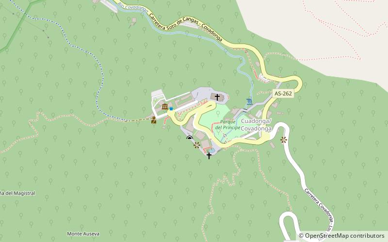 Grotte de Covadonga location map