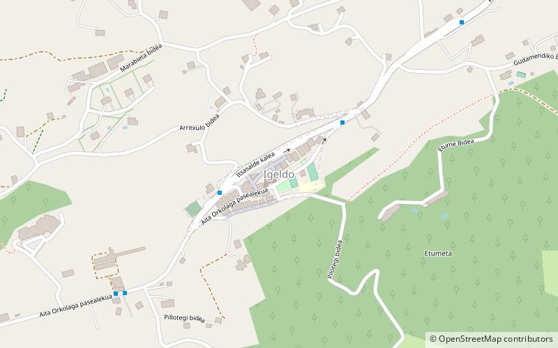 Igeldo location map