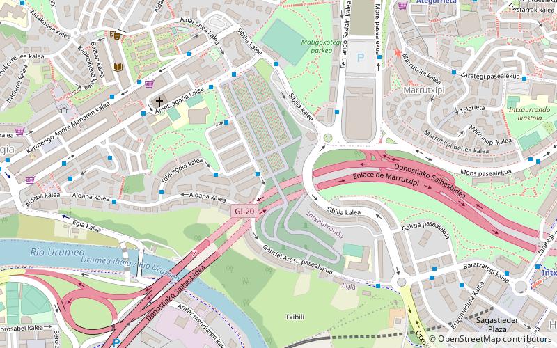 Cimetière de Polloe location map