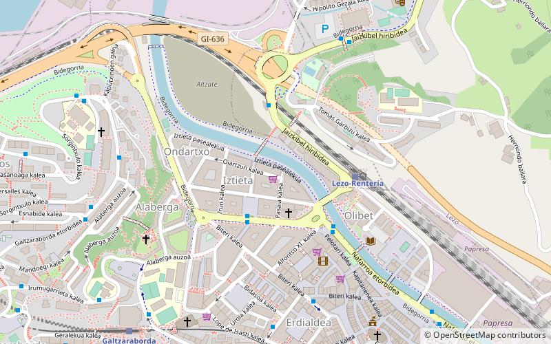 Iztieta pasealekua location map