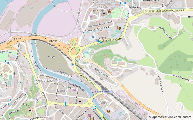 Lezo location map