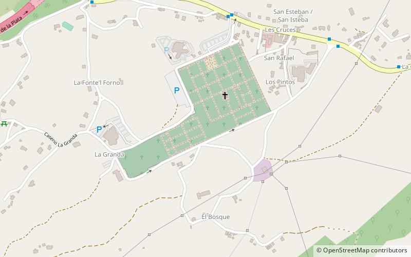 Fosa común de Oviedo location map