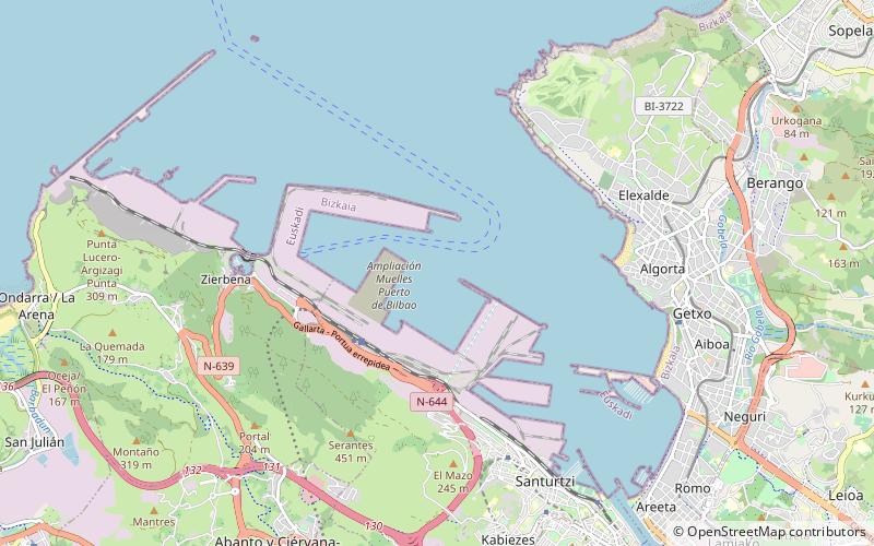 Port of Bilbao location map