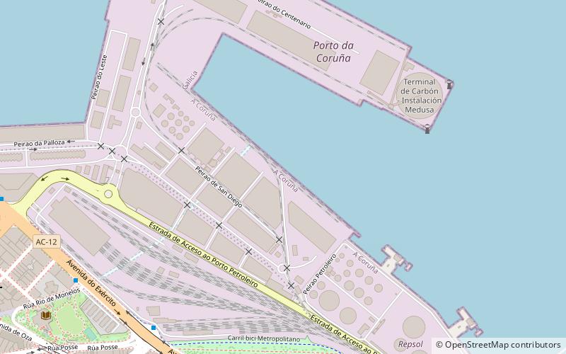 Puerto de A Coruña location map