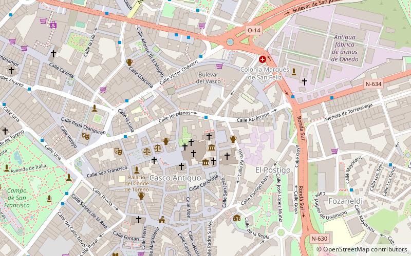 Monasterio de San Pelayo location map