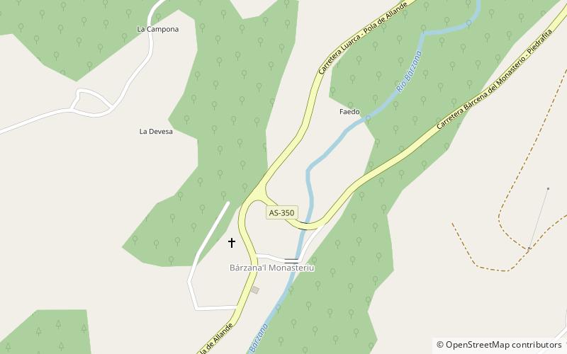 Barcena del Monasterio location map