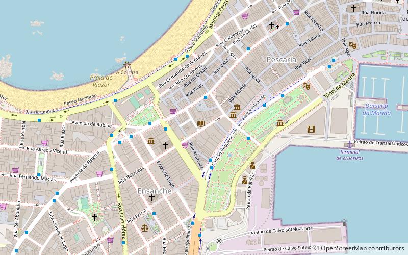 centro galego de artes da imaxe a coruna location map