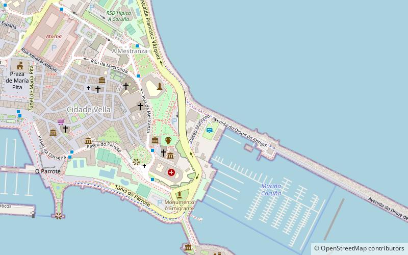 Marina Coruña location map