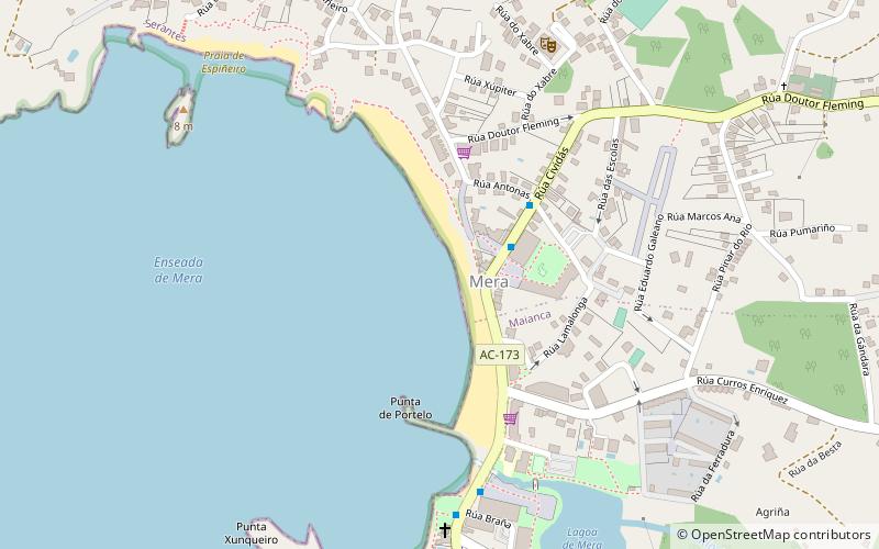 Praia de Mera location map