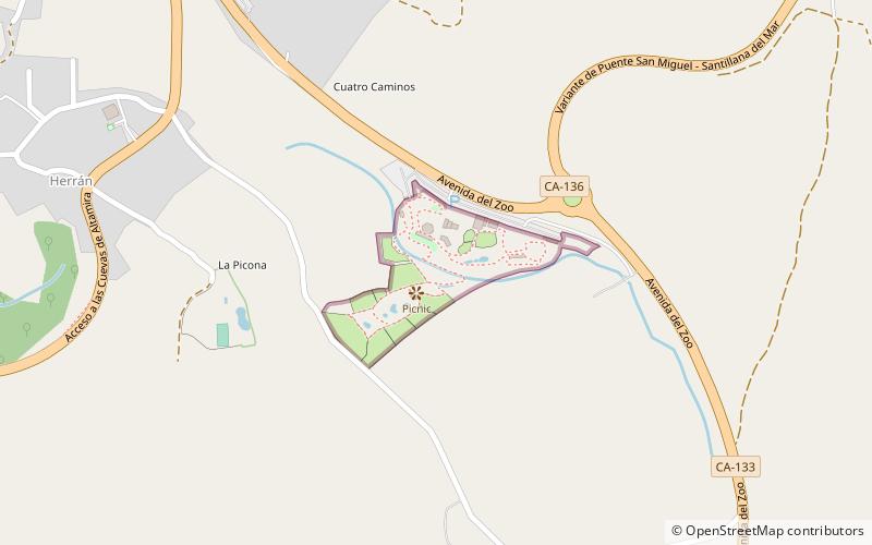 Zoo de Santillana location map