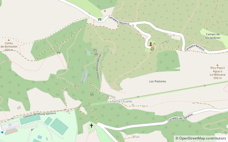 Monte Naranco location map