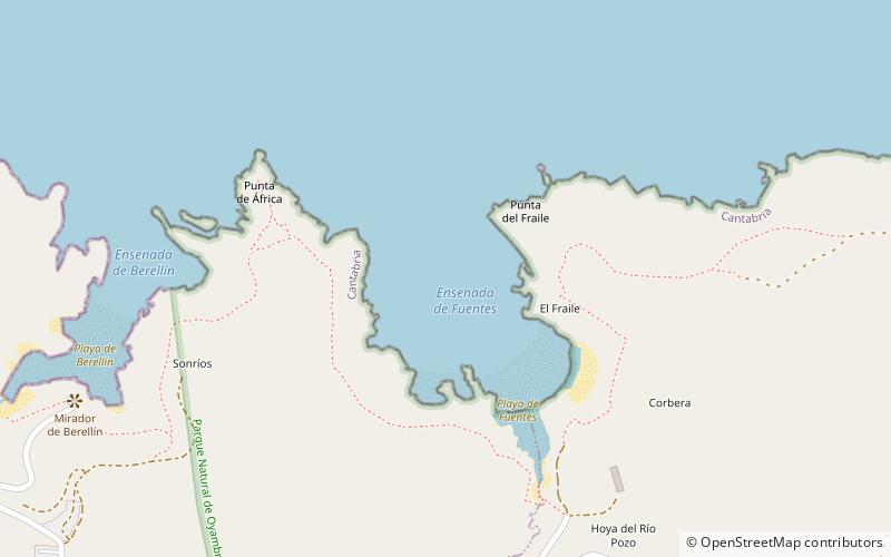 Playa de Fuentes location map