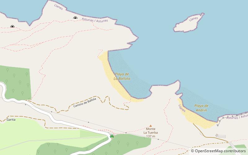 Playa de La Ballota location map