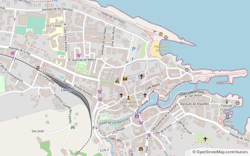 Torreón de Llanes location map