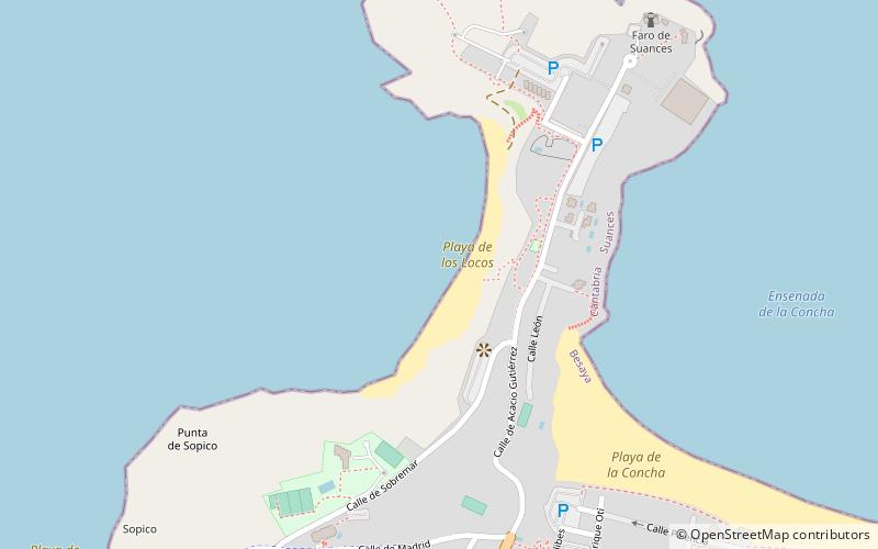 Playa de los Locos location map