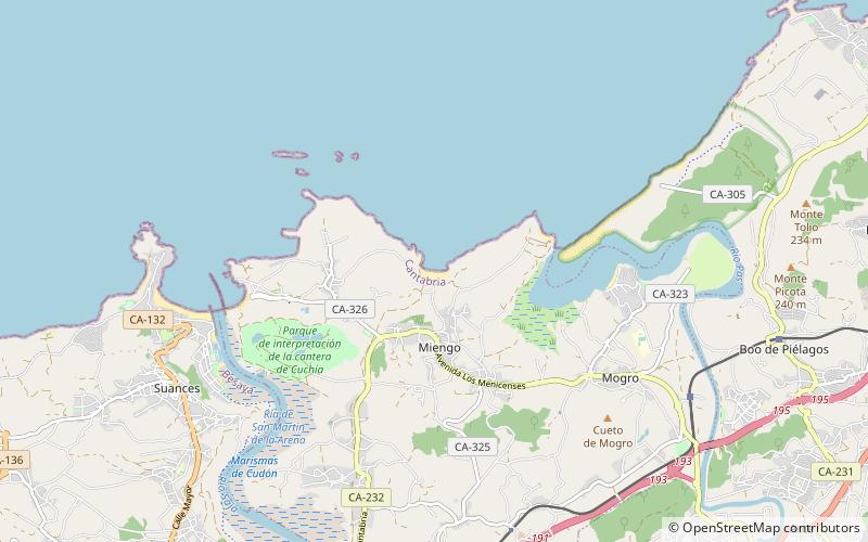 Playa de Usgo location map