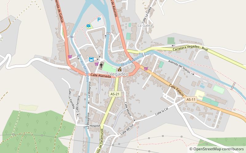 Vegadeo location map