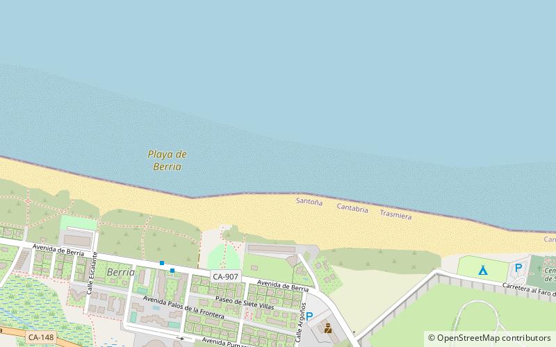 Playa de Berria location map